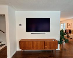 65" TV Mounted Onto Stone - Same Day TV Mounting